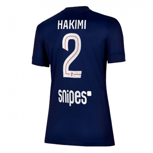 Paris Saint-Germain Achraf Hakimi #2 Primera Equipación Mujer 2025-26 Manga Corta